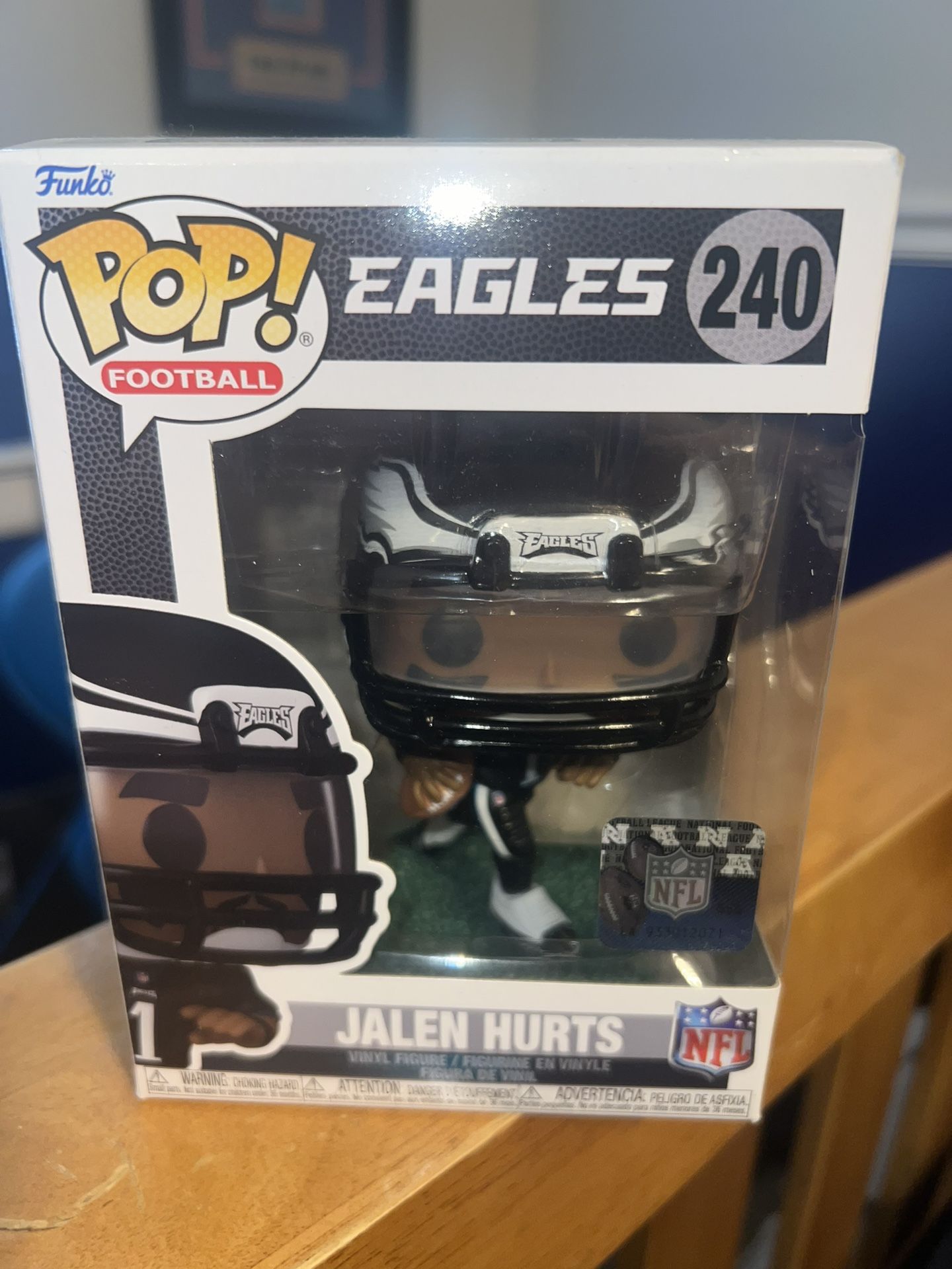 Jalen Hurts Pop Football Figure Collectible