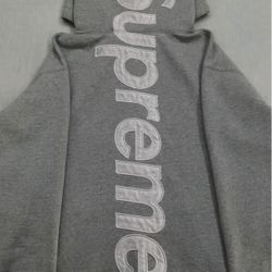 Supreme Satin Applique Hooded Sweatshirt