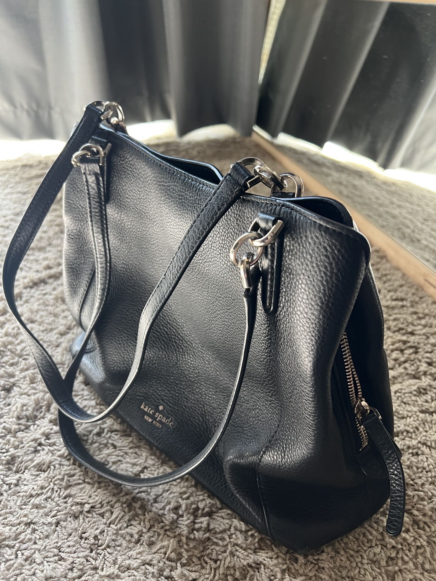 Black Kate Spade Leather Purse Handbag