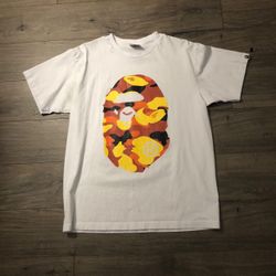 White And Orange Bale Tshirt