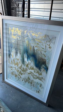 Canvas modern turquoise frames