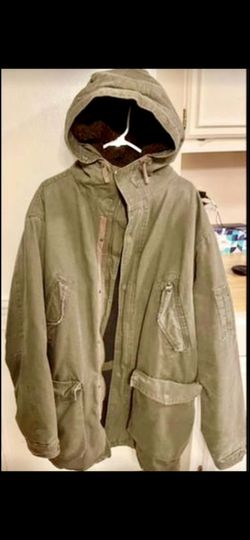 Long Insulated Jacket With Hood 