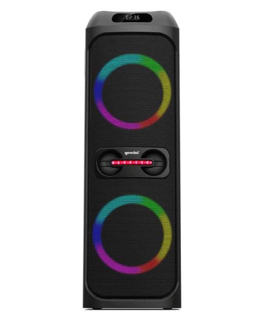 Gemini Sound GHK-2800 Bluetooth Speaker System with Led Party Lighting