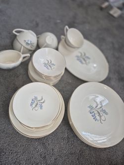 Edwin Knowles Blue Bell China Set-39 Pc