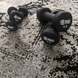 Hand Weights Dumbbells Rubber Coated 