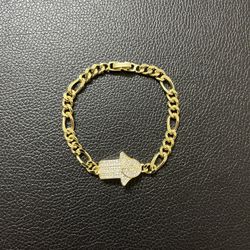 14k gold plated bracelet.