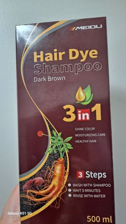 Hair Dye Shampoo Dark Brown