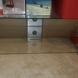 Glass TV stand 