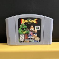 Rampage World Tour for Nintendo 64 n64 video game console system Midway Arcade