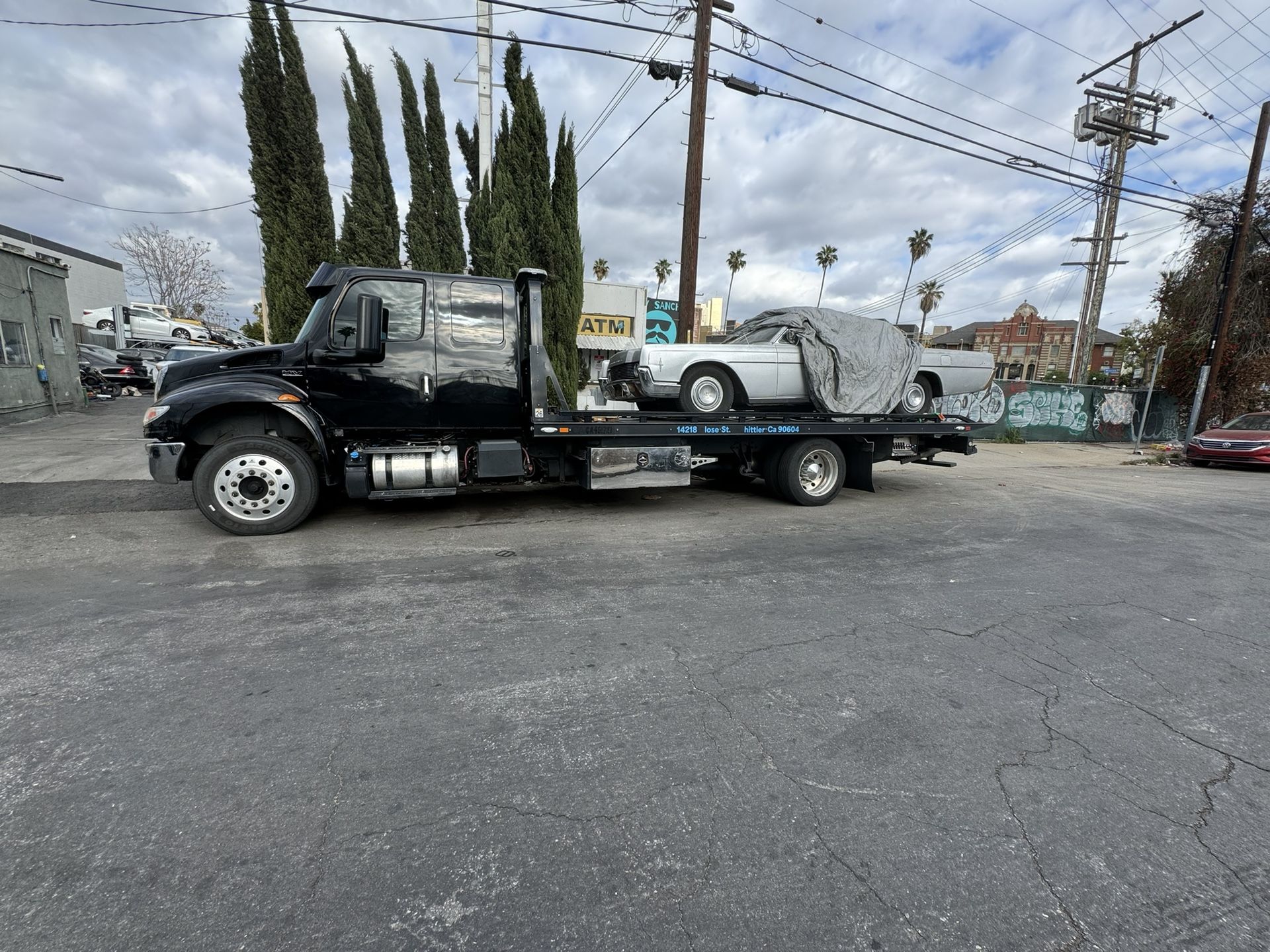2021 International MV Flatbed Black