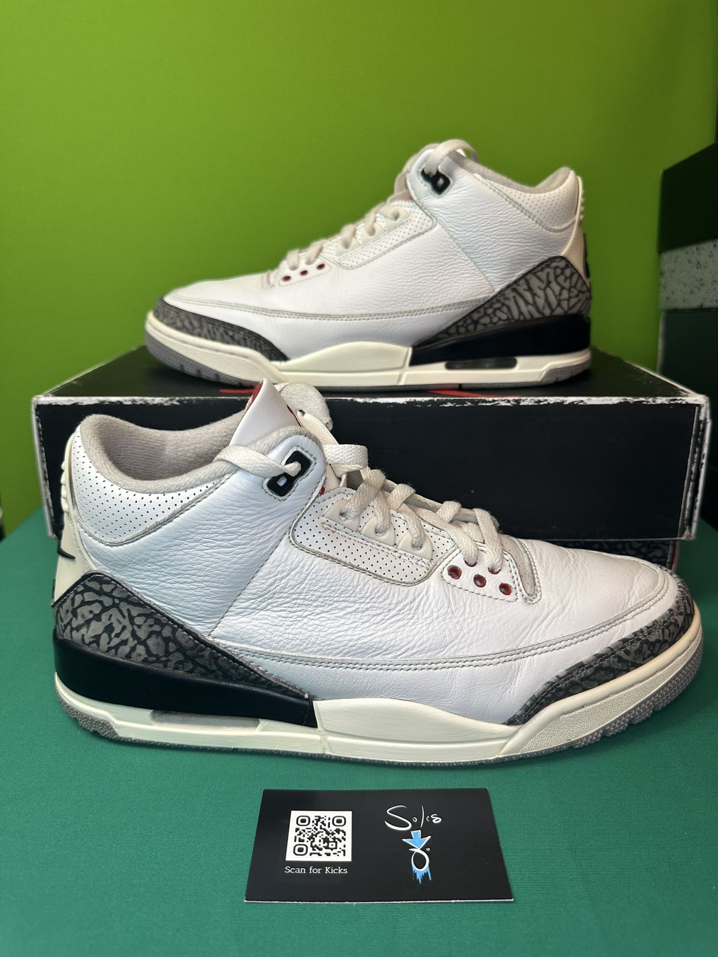 Air Jordan 3 Retro “White Cement Reimagined” USED Size 11 OG ALL DN3707-100