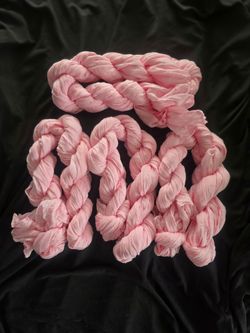 4 pink  cheesecloth  table runner  9 fft new