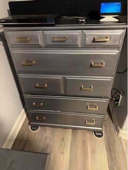 Real wood dresser and night stand