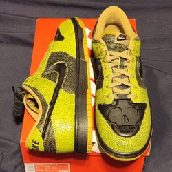 Nike Dunk Low 'Halloween Skull' Black And Green Curry (HV6103-300) - SIZE 11