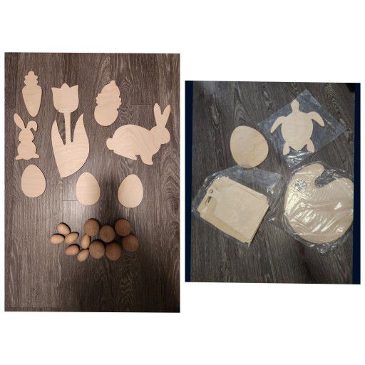 Wood Cutouts For Art & Crafts Painting Resin Fluid Artwork Easter Cutting Board Turtle