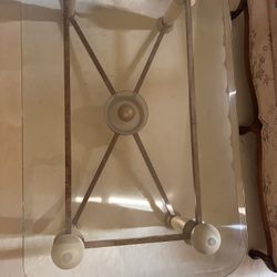 Brass Coffee Table Glass Top