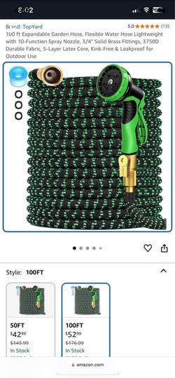 Wholesale Water Pipes 50Ft/75Ft/100Ft. Black/Green