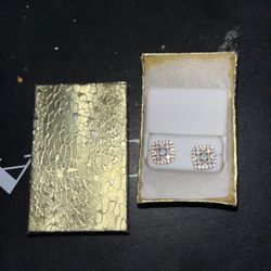 diamond 10k gold earrings 