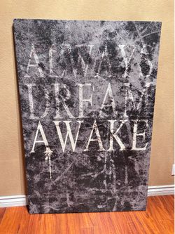 MD LIFESTYLE Always Dream Awake Canvas Wall Art