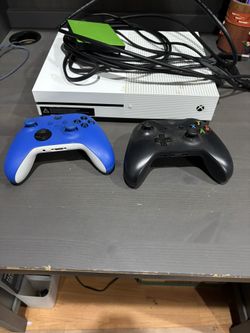 Xbox One S Used With Controllers And Extra Storage 