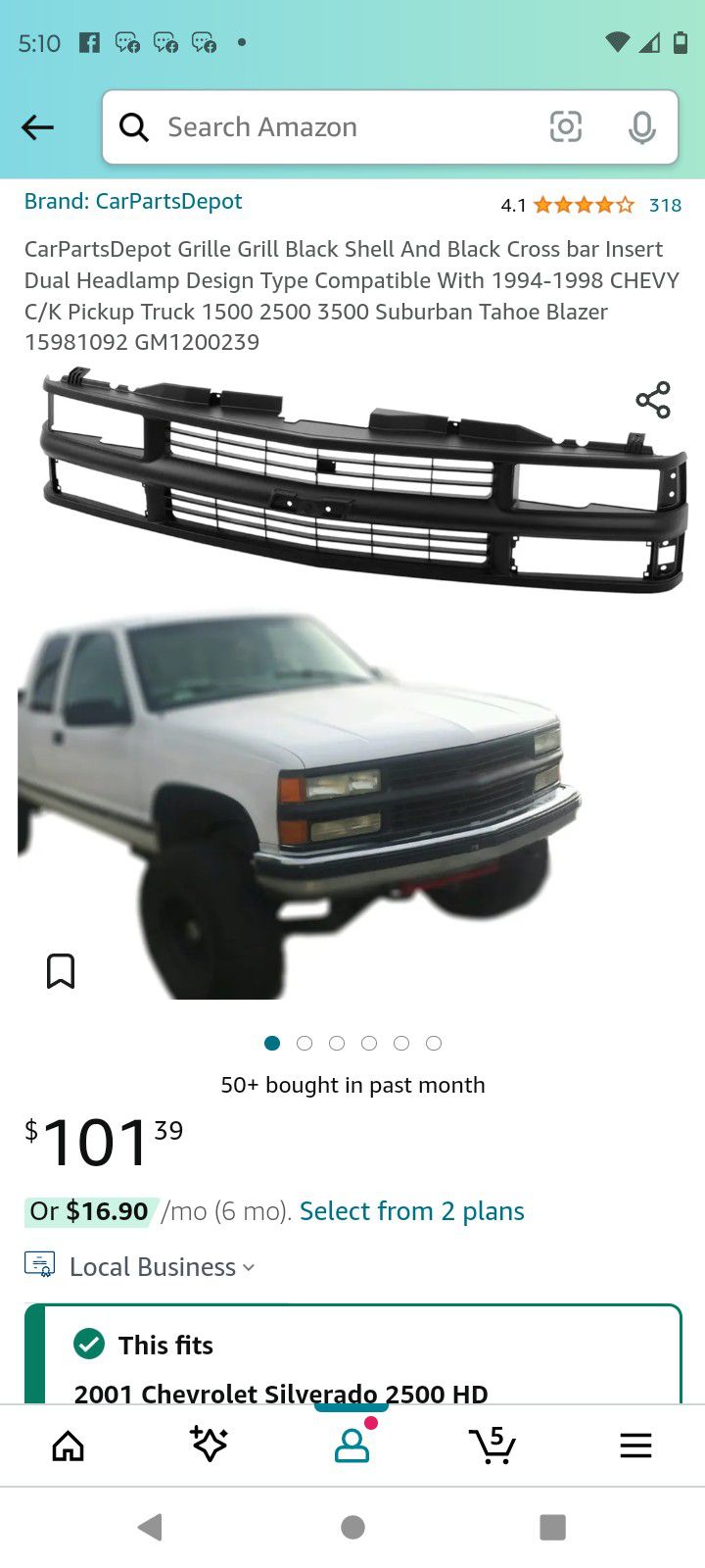 Chevy Grill 94-98
