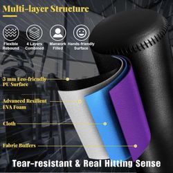 Rorala Punching Bag With Stand, Color Black 