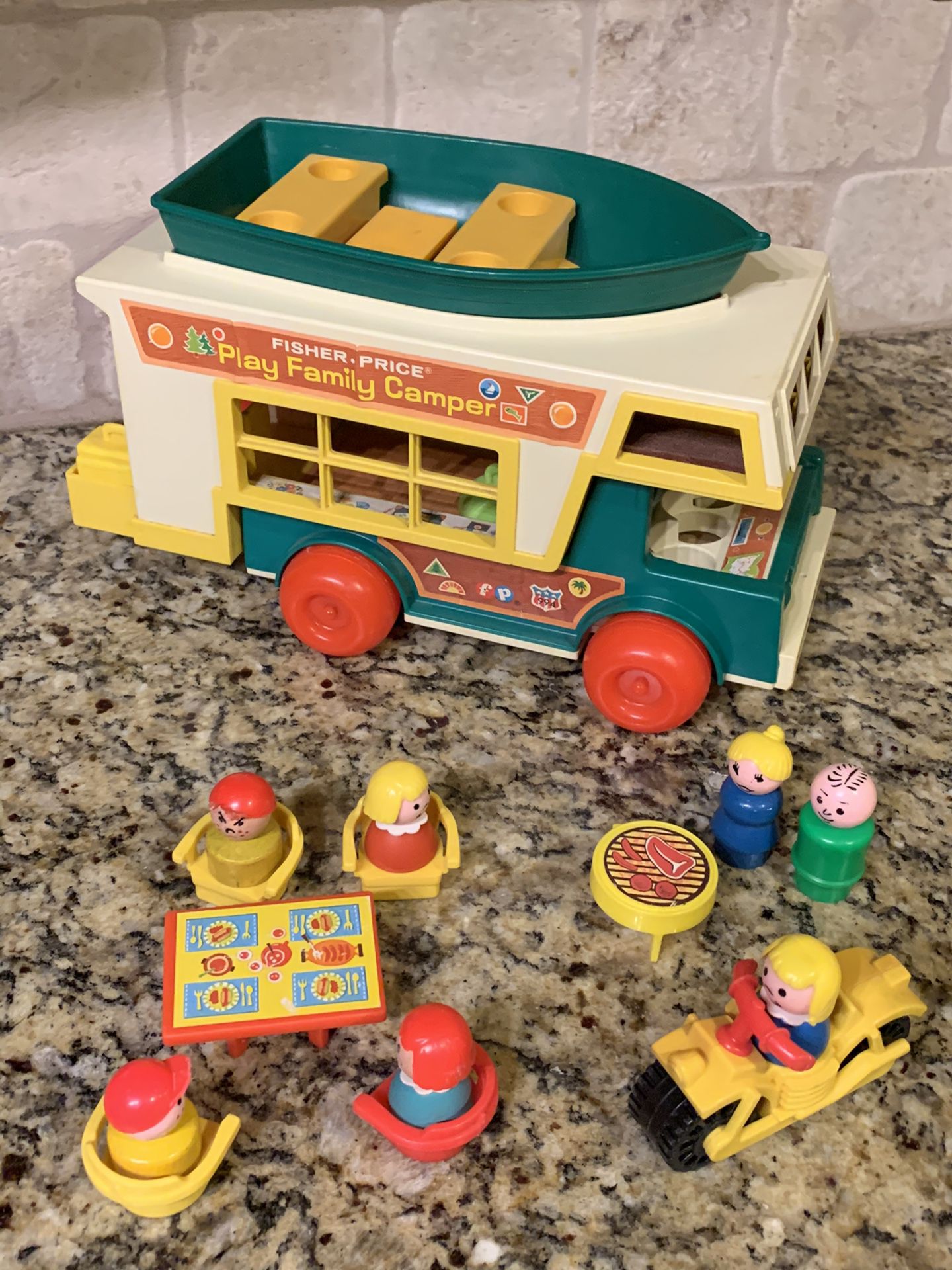 1972 Rare Vintage Fisher-Price Play Family Camper
