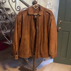 Brass Plum Leather Jacket