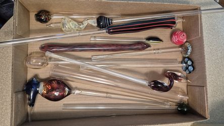 Large Lot of Unfinished Glass Blowing Supplies