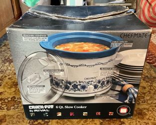 Rival 6 Qt in box crockpot