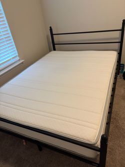 Full size Bed Frame with Mattress