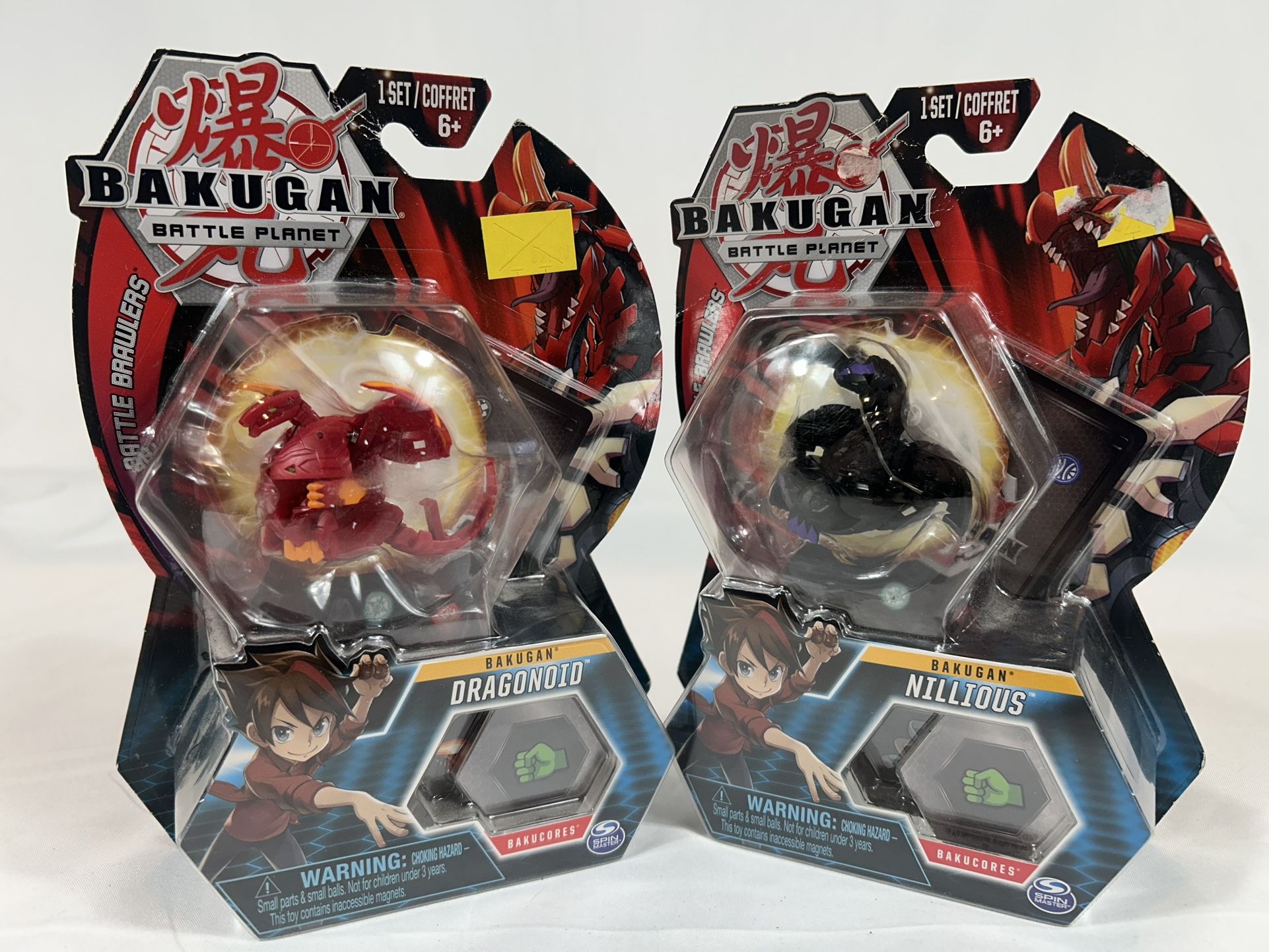 Bakugan Battle Planet Nillious & Dragonid Battle Brawlers Collectible Transforming Creatures
