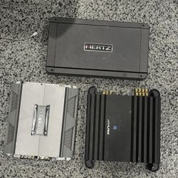 ALPINE MRP-F300 , CLARION APX201.2, HERTZ 5 CHANNEL AMP