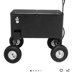 80 Quart Wagon Rolling Cooler Ice Chest