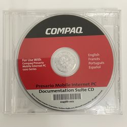 Compaq Presario Model 1200 Mobile Internet PC Documentation Suite CD-Rom