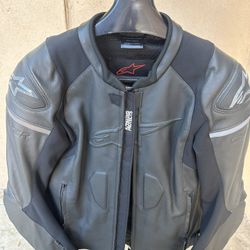 Alpinestars Leather Jacket Black