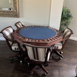 Poker Table + 4 Chairs 
