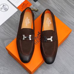 Hermes Men’s Leather Shoes With Box 2026 New