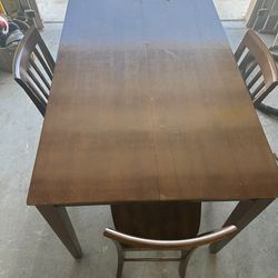 Wooden Dining Table and Chairs