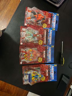 Masters of the universe figurines.