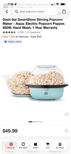 Dash air popcorn maker