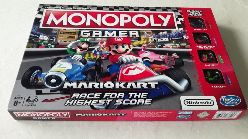 MARIOKART MONOPOLY PARKER BROS GAMER PICK UP