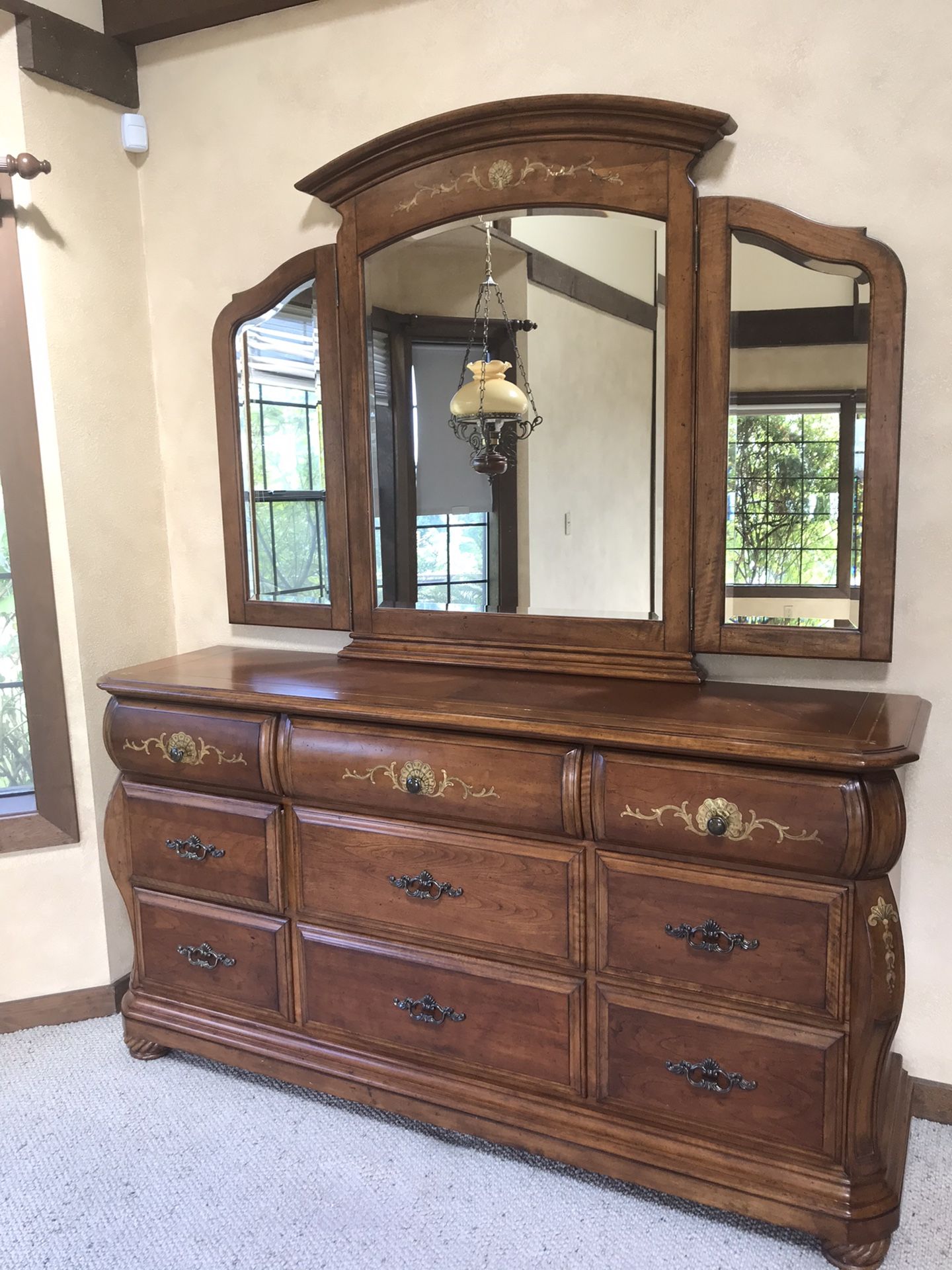 Dresser & matching armoire