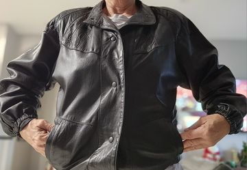 Woman's buttery black Leather jacket M/L