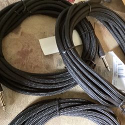 Guitar Cables Twenty Footers Braided 2 For $20 Brand New