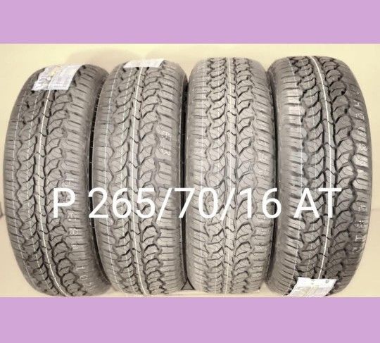 4 New Tires 265/70/16 $ 558 Llantas Nuevas