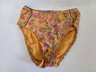Floral bikini swimwear bottom size small Time & Tru