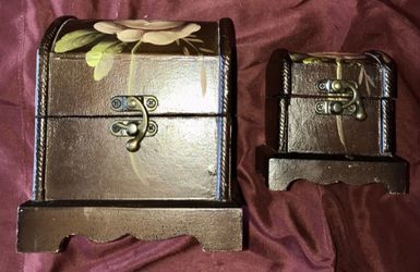 Keepsake Treasure Boxes (Flower Pattern)