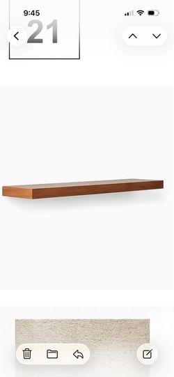 West Elm Floating Shelf New