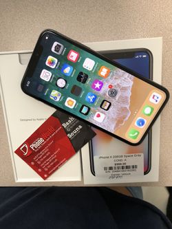 SPACE GRAY IPHONE X WITH 256 GB! UNLOCKED(ALL CARRIERS)